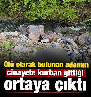 D&uuml;zce'de &ouml;l&uuml; olarak bulunan adamın cinayete kurban gittiği ortaya &ccedil;ıktı 