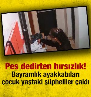 Hırsızın hedefi bayramlık ayakkabılar oldu