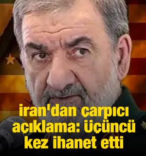 İran'dan &ccedil;arpıcı a&ccedil;ıklama: Trump &uuml;&ccedil;&uuml;nc&uuml; kez ihanet etti