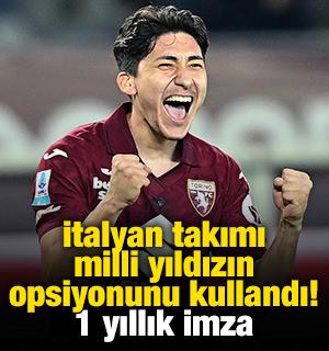 İtalyan takımı milli yıldızın opsiyonunu kullandı! 1 yıllık imza
