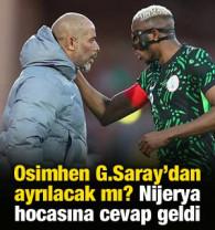 Nijerya'nın hocası Osimhen Galatasaray'dan ayrılacak demişti! Ger&ccedil;ek ortaya &ccedil;ıktı