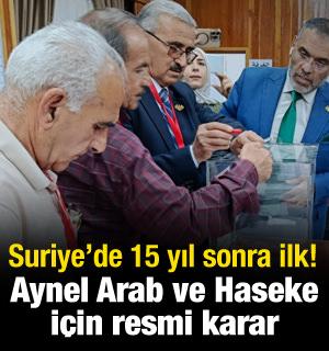 Suriye'de 15 yıl sonra ilk! Kobani ve Haseke'de sandıklar kuruldu