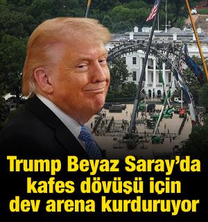 Trump, Beyaz Saray'da kafes d&ouml;v&uuml;ş&uuml; yaptıracak