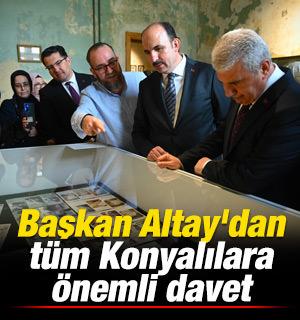 Başkan Altay'dan, t&uuml;m Konyalılara &ouml;nemli davet