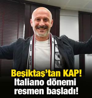 Beşiktaş'tan KAP geldi! Vincenzo Italiano d&ouml;nemi resmen başladı