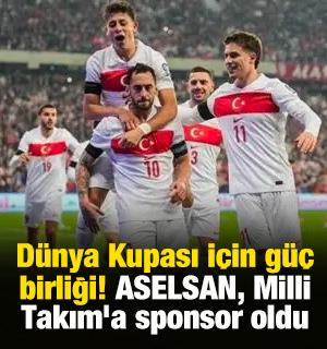 D&uuml;nya Kupası i&ccedil;in g&uuml;&ccedil; birliği! ASELSAN, Milli Takım'a sponsor oldu