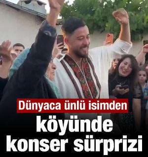 D&uuml;nyaca &uuml;nl&uuml; DJ Mahmut Orhan&rsquo;dan k&ouml;y&uuml;nde konser s&uuml;rprizi