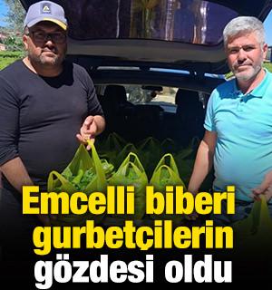 Emcelli biberi gurbet&ccedil;ilerin g&ouml;zdesi oldu
