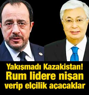 Kazakistan'da G&uuml;ney Kıbrıs el&ccedil;iliği a&ccedil;ılacak! Rum lidere Devlet Nişanı verilecek