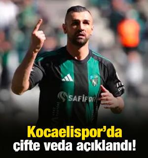 Kocaelispor'da &ccedil;ifte veda! Ahmet Oğuz ve Serdar Dursun ayrıldı
