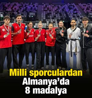 Milli sporculardan Almanya'da 8 madalya!