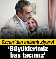 &Ouml;zcan'dan yaşlılara anlamlı ziyaret: B&uuml;y&uuml;klerimiz baş tacımız