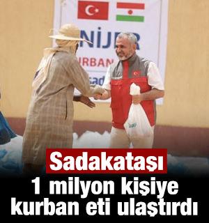 Sadakataşı 1 milyon kişiye kurban eti ulaştırdı