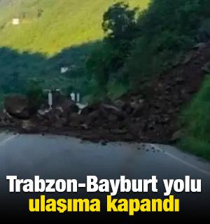 Trabzon-Bayburt yolu ulaşıma kapandı