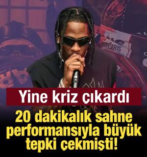 Travis Scott yine kriz &ccedil;ıkardı!