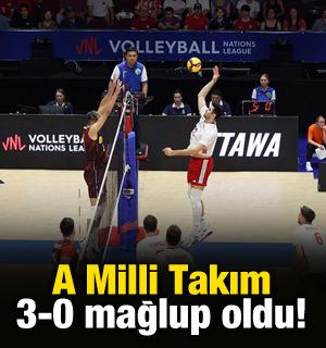 A Milli Takım 3-0 mağlup oldu