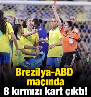 Brezilya - ABD ma&ccedil;ında 8 kırmızı kart &ccedil;ıktı!