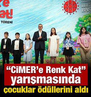 'CİMER&rsquo;e Renk Kat' yarışmasında &ccedil;ocuklar &ouml;d&uuml;llerini aldı