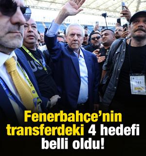 Fenerbah&ccedil;e'de 4 transfer g&uuml;ndemde! Aziz Yıldırım Mourinho'dan isteyecek