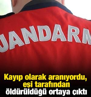 Kayıp olarak aranıyordu, eşi tarafından &ouml;ld&uuml;r&uuml;ld&uuml;ğ&uuml; ortaya &ccedil;ıktı