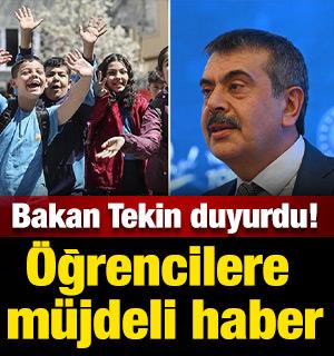&Ouml;ğrencilere m&uuml;jdeli haber: Bakan Tekin duyurdu!