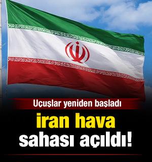 Tahran hava sahası a&ccedil;ıldı: U&ccedil;uşlar yeniden başladı