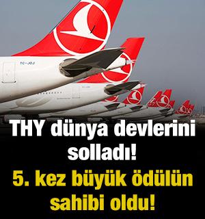 THY d&uuml;nya devlerini solladı! 5. kez b&uuml;y&uuml;k &ouml;d&uuml;l&uuml;n sahibi oldu!