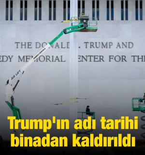 Trump'ın adı tarihi binadan kaldırıldı