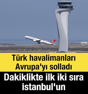 T&uuml;rk havalimanları Avrupa'yı solladı: Dakiklikte ilk iki sıra İstanbul'un