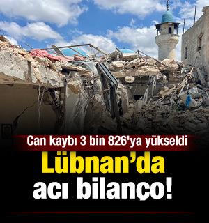L&uuml;bnan&rsquo;da acı bilan&ccedil;o: Can kaybı 3 bin 826'ya y&uuml;kseldi
