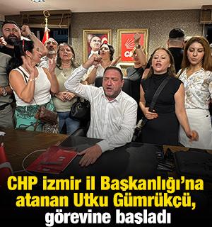 CHP İzmir İl Başkanlığı'na atanan Utku G&uuml;mr&uuml;k&ccedil;&uuml;, g&ouml;revine başladı