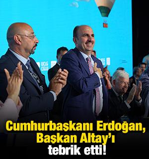 Cumhurbaşkanı Erdoğan, Başkan Altay&rsquo;ı telefonla tebrik etti