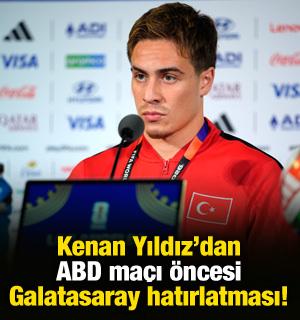 Kenan Yıldız'dan ABD ma&ccedil;ı &ouml;ncesi Galatasaray s&ouml;zleri!