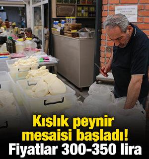 Kışlık peynir mesaisi başladı! Fiyatlar 300-350 lira