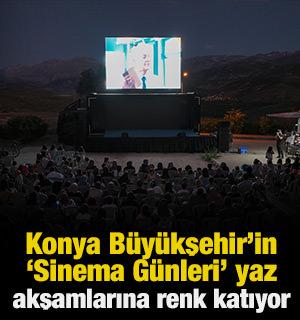Konya B&uuml;y&uuml;kşehir'in Sinema G&uuml;nleri merkez dışındaki il&ccedil;elerde yaz akşamlarına renk katıyor