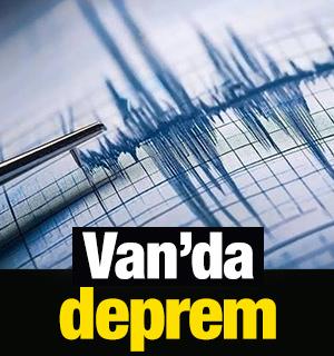 Van'da deprem
