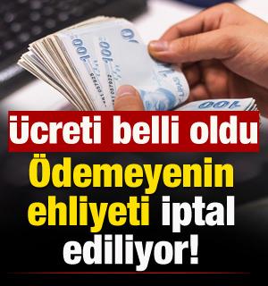 &Ouml;demeyenin ehliyeti iptal ediliyor! İşte, &uuml;creti...
