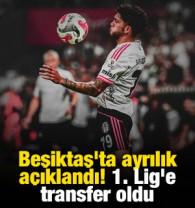 Beşiktaş'ta ayrılık a&ccedil;ıklandı! 1. Lig'e transfer oldu