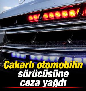 &Ccedil;akarlı otomobilin s&uuml;r&uuml;c&uuml;s&uuml;ne ceza yağdı: 786 bin TL ceza
