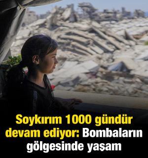 Gazze soykırımı 1000 g&uuml;nd&uuml;r devam ediyor