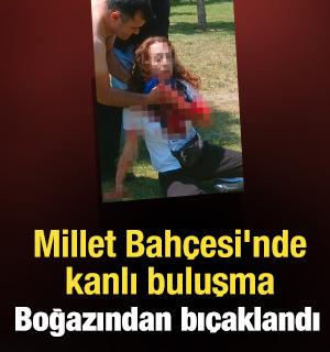 Millet Bah&ccedil;esi'nde kanlı buluşma: Boşanma aşamasındaki eşini parkta boğazından bı&ccedil;akladı