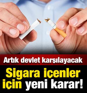 Sigara i&ccedil;enler i&ccedil;in yeni karar! Artık devlet karşılayacak
