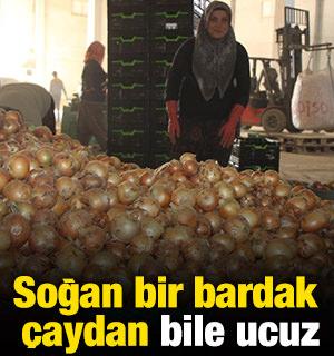 Soğan bir bardak &ccedil;aydan bile ucuz