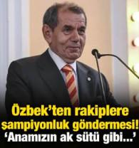 &Ouml;zbek'ten rakiplere şampiyonluk g&ouml;ndermesi! 'Anamızın ak s&uuml;t&uuml; gibi helal'