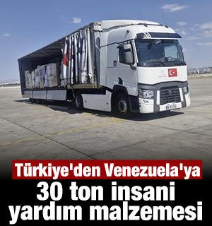 T&uuml;rkiye'den Venezuela'ya ila&ccedil; ve tıbbi malzeme desteği