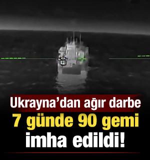 Ukrayna'dan dev saldırı! Yedi g&uuml;nde 90 Rus gemisi vuruldu