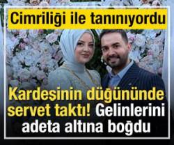 Ezildi &ccedil;ifti, yeni gelinlerini altına boğdu!