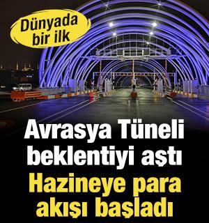 Avrasya T&uuml;neli beklentiyi aştı: Hazineye para akışı başladı: D&uuml;nyada bir ilk