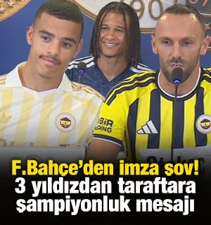 Fenerbah&ccedil;e'de imza şov! Greenwood, Nathan Ake ve Vedat Muriqi'den şampiyonluk mesajı