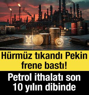 H&uuml;rm&uuml;z tıkandı Pekin frene bastı! &Ccedil;in&rsquo;in petrol ithalatı son 10 yılın en d&uuml;ş&uuml;k seviyesinde